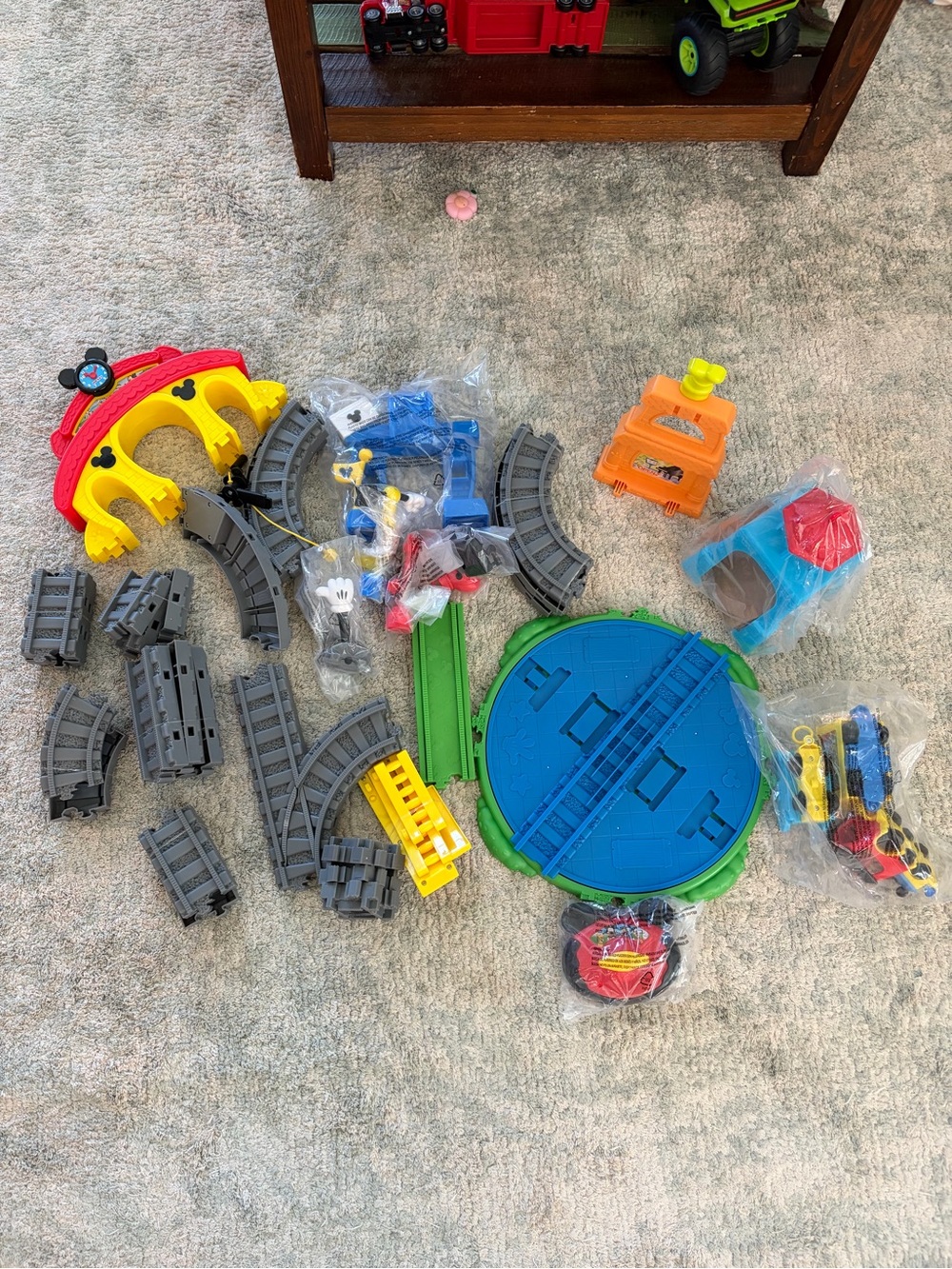 Mickey Mouse Around Town Train Track Playset for Kids